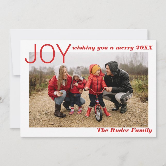 Cartão De Festividades Colagem de Fotos do Ano em Revisão (Frente)