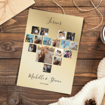 Colagem de Fotos do Coração do Dia de os namorados