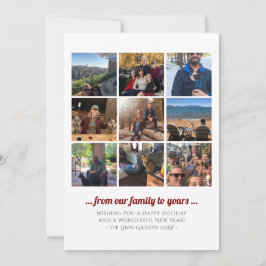 Cartão De Festividades Colagem de fotos em quadrado para feriado