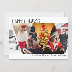 Cartão De Festividades Colagem de Fotos Feliz Natal