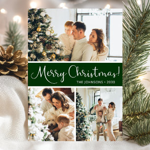 Cartão De Festividades Colagem de Fotos Feliz Natal