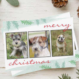 Cartão De Festividades Colagem de Fotos Feliz Natal