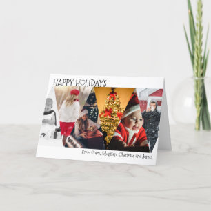 Cartão De Festividades Colagem de Fotos Feliz Natal