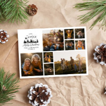 Colagem de fotos mínima moderna elegante de Natal