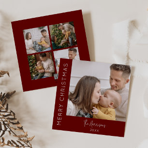 Cartão De Festividades Colagem de Fotos Moderna 5 Natal