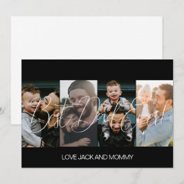Cartão De Festividades Colagem de Fotos Moderna Dia dos Pais