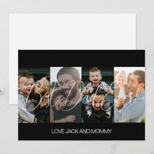 Cartão De Festividades Colagem de Fotos Moderna Dia dos Pais