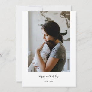 Cartão De Festividades Colagem de fotos moderna e minimalista do dia de a