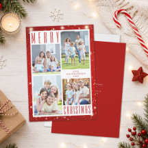 Colagem de Fotos NATAL FELIZ Minimalista Luzes Ver