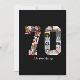 Cartão De Festividades Colagem de Fotos Número 70