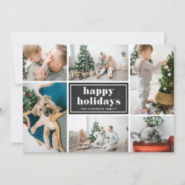 Cartão De Festividades Colagem de Fotos Russas de Quadro de Quocientes Fe