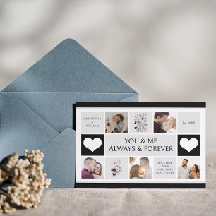 Cartão De Festividades Colagem de Fotos Sempre e para Sempre