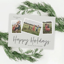 Colagem de Fotos Simples Script Felizes Festas 3