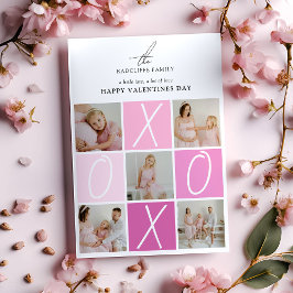 Cartão De Festividades Colagem de Fotos XOXO no Dia dos Namorados 