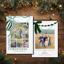 Colagem de Natal de Família com Múltiplas Fotos Mo
