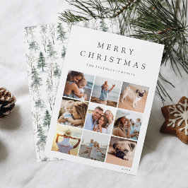 Cartão De Festividades Colagem Fotográfica do Winter Woodland 9