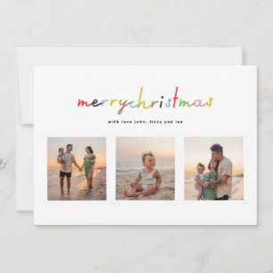 Cartão De Festividades colagem fotográfica retro feliz natal 6