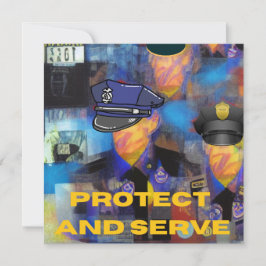 Cartão De Festividades Coleção de Apreciação Policial