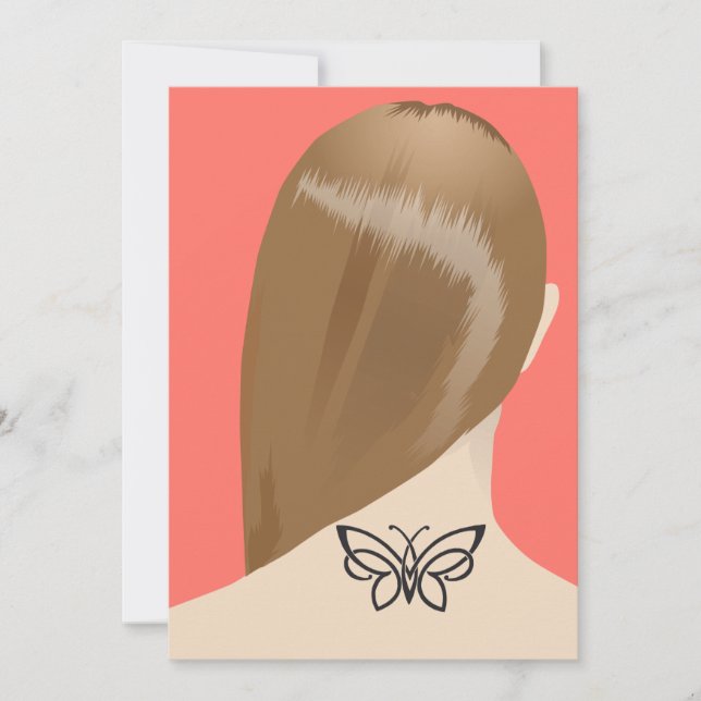 Cartão De Festividades Coleção De Impressão De Artes Do Pescoço Das Mulhe (Frente)