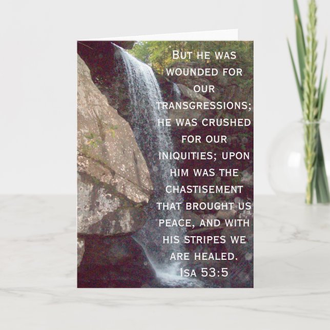 Cartão De Festividades Coleção de Isaiah 53 (Frente)