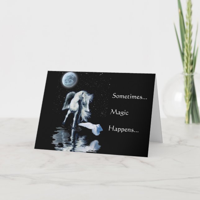 Cartão De Festividades Coleção PEGASUS & WHITE RAVEN (Frente)