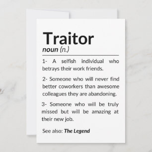 Cartão De Festividades Colega de despedida engraçado, colega saindo do tr