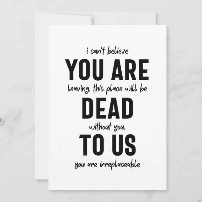 Cartão De Festividades colega despedida, aposentada, colega despedida, (Frente)