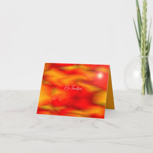 Cartão De Festividades Colheita de laranja e Dourado seja agradecido Mini (Frente)