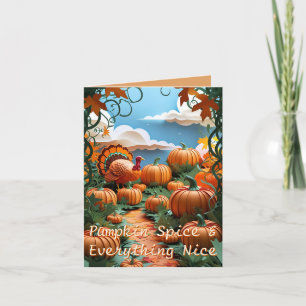 Cartão De Festividades Colheita de Pumpkin Patch