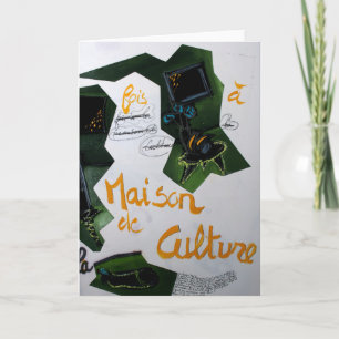 Cartão De Festividades Collages Bruyants Artist's Book Culture House Card