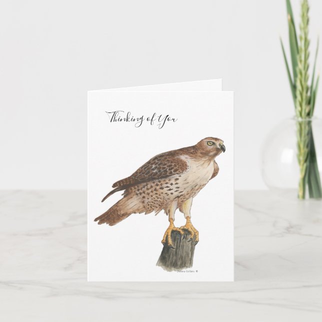 Cartão De Festividades Collection Hawk Note Card (Frente)