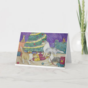 Cartão De Festividades Collie Christmas