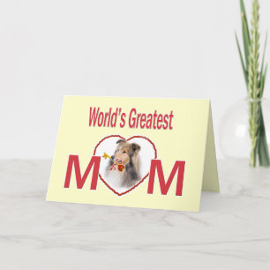 Cartão De Festividades Collie World's Greatest Mom Cards