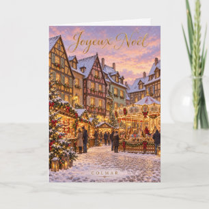 Cartão De Festividades Colmar Mercado de Natal