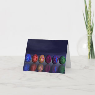 Cartão De Festividades Colorful eggs for easter - 3D render