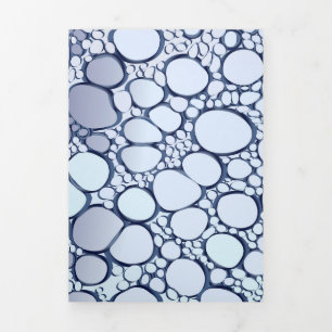 Cartão De Festividades Com Dobra Tripla Abstrato digital 6