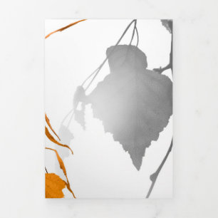 Cartão De Festividades Com Dobra Tripla Autumn Leaves 2