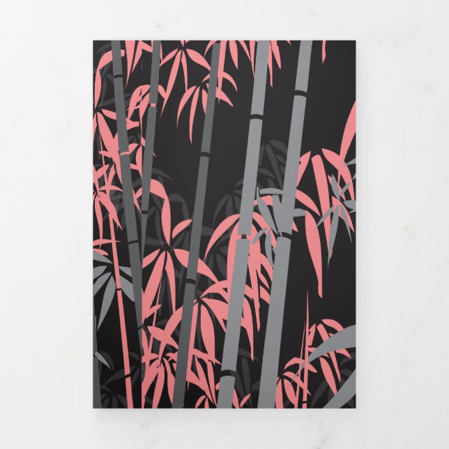Cartão De Festividades Com Dobra Tripla Bambu 5 (Cobrir)