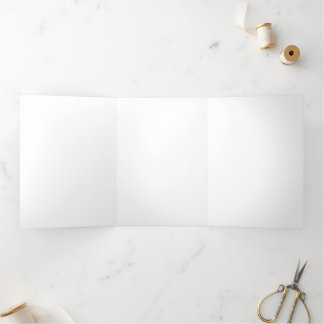 Cartão De Festividades Com Dobra Tripla Cartão de férias com três folhas de 5" x 7"