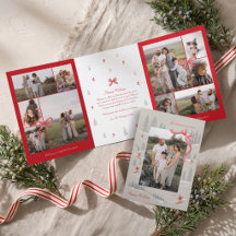 Colagem de Fotos de Natal Vermelho Alpino Nórdico