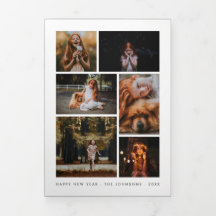 Colagem de Fotos Personalizadas Newsletter Ano Nov