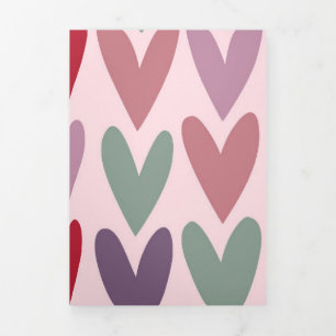 Cartão De Festividades Com Dobra Tripla Copas 5