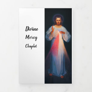 Cartão De Festividades Com Dobra Tripla Coroa da Divina Misericórdia