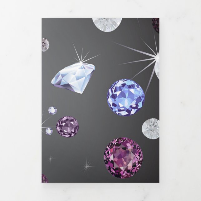 Cartão De Festividades Com Dobra Tripla Diamond Galaxy 5 (Cobrir)