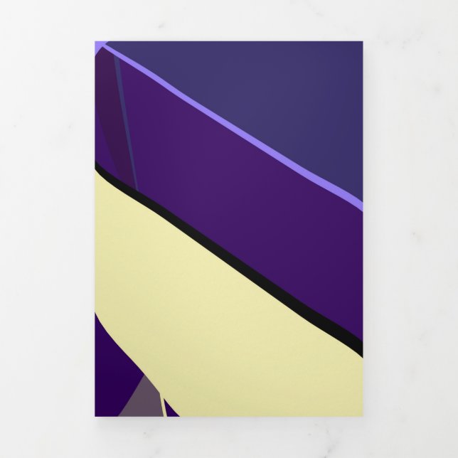 Cartão De Festividades Com Dobra Tripla Forma Geométrica abstrato 5 (Cobrir)
