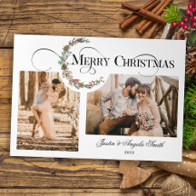 Foto Múltipla de Tipografia de Natal Wreath e Merr