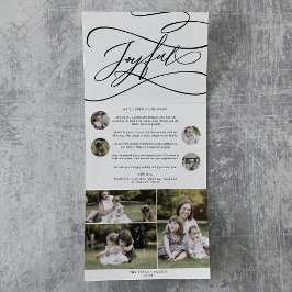 Cartão De Festividades Com Dobra Tripla Foto Romântica de Natal Feliz