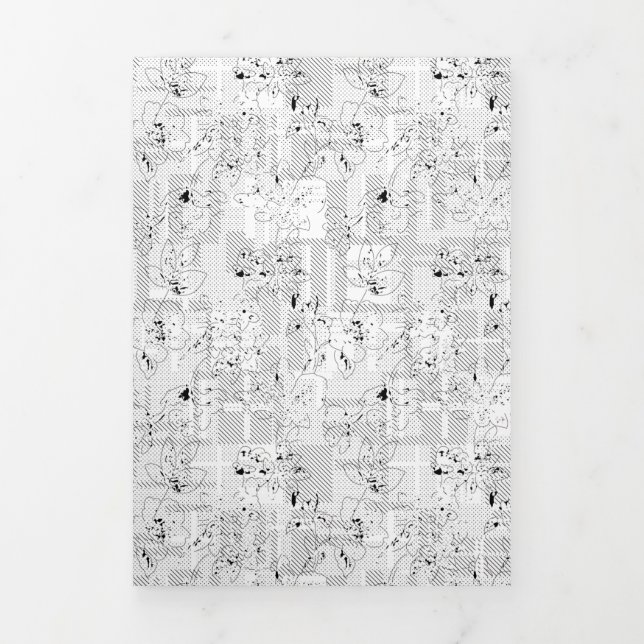 Cartão De Festividades Com Dobra Tripla idioma Design 101 (Cobrir)