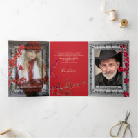 Lace Black Borders Red Personalizado White Script
