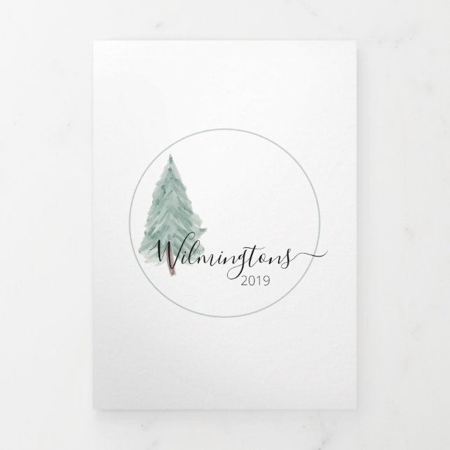 Cartão De Festividades Com Dobra Tripla Placa d'água de 3 Fotografias Triplicada (Cobrir)